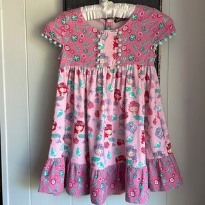 Jelly The Pug Mermaid dingleball dress sz 8 Rare - HTF. 🧜‍♀️